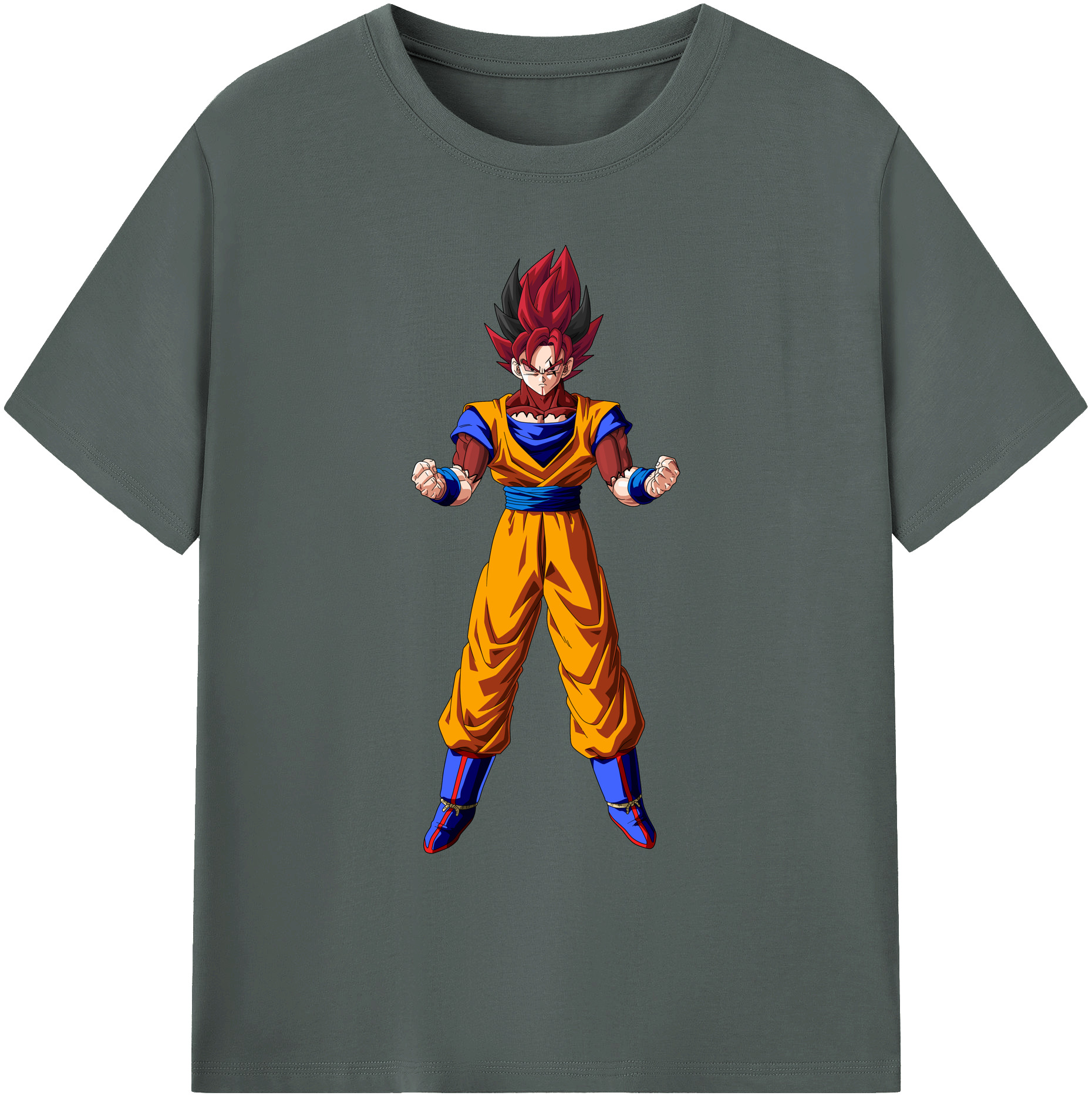 （画像用） ドラゴンボール 孫悟空（そん ごくう）Son Goku カカロット DRAGON BALL Kakarotto 綿100％ メンズ半袖Tシャツ｜肌触りやわらか＆通気性